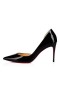 Christian Louboutin Bombas Iriza 85 mm Preto de Couro envernizado