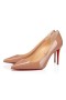 Christian Louboutin Bombas de Kate 85 mm Nude Patente bezerro