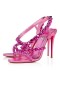 Christian Louboutin Sandália Spikita Alça de 100 mm Conf/met Fúcsia/lin Conf Couro