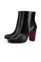 Christian Louboutin Spikita Espólio Adox 85 mm Preto/preto Lucido Couro