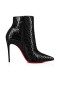Christian Louboutin Spikita Espólio de Modo Kate 100 mm Preto/lin Patente Preto