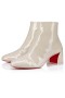 Christian Louboutin Spikita Espólio Turela 55 mm Craie/lin Craie Patente Sapatos