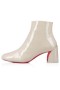 Christian Louboutin Spikita Espólio Turela 55 mm Craie/lin Craie Patente Sapatos