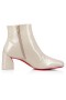 Christian Louboutin Spikita Espólio Turela 55 mm Craie/lin Craie Patente Sapatos