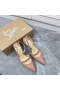 Christian Louboutin Actina 85mm Slingback Pumps Nappa Leather Nude 