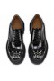Christian Louboutin College Strass Oxfords Calf Leather And Strass Black