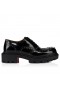Christian Louboutin College Strass Oxfords Calf Leather And Strass Black