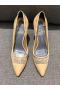 Christian Louboutin Follies 100mm Pumps Florale Lace Nude