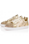 Christian Louboutin Louis Junior P Pik Pik Strass Sneaker Gold