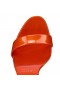 Christian Louboutin Miss Z Sandal Queen 120 Mm Strappy Sandals Pearlescent Patent Calf Leather Magma