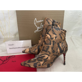 Christian Louboutin 85mm Leopard Print Boots
