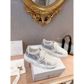 Dior-ID Sapatilha Cinza em Tecido Técnico