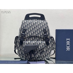 Dior Maxi Galope Mochila Bege e Preto Dior OblÃqua Jacquard Preto Granulado Bezerro