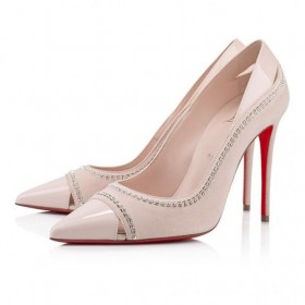 Christian Louboutin Duvette Strass 100 Mm Bombas De Leche Sapatos Christian Louboutin