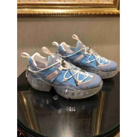Jimmy Choo Diamante Trilha Multicolor De Couro De Malha Azul Cinza