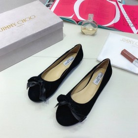 Jimmy Choo Apartamentos De Camurça Laço Preto