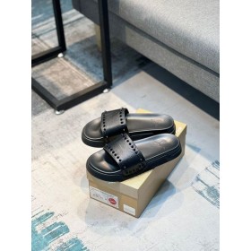 Christian Louboutin Pitões de Borracha Slides Homens Chinelos de quarto CL Sapatos