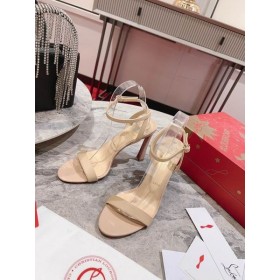Christian Louboutin Condorapik Rainha Sandálias de 100mm Nappa Couro Nude