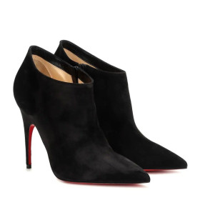 Christian Louboutin Gorgona 100mm de Camurça Ankle Boots Christian Louboutin Sapatos