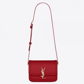 Saint Laurent Solferino Pequeno Saco Vermelho Pelica Saint Laurent Sacos