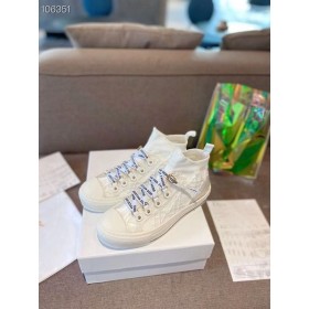 Pé n''Dior Sapatilha Branca Cannage Técnico de Malha