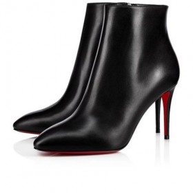 Christian Louboutin Eloise Espólio de 85 mm de Couro Preto