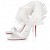 Christian Louboutin Loubigirl Ráfia 100mm Sandálias de Tiras Bianco CL Sapatos