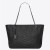 Saint Laurent Niki Shopping Bag Preto Plissado Pelica Saint Laurent Sacos