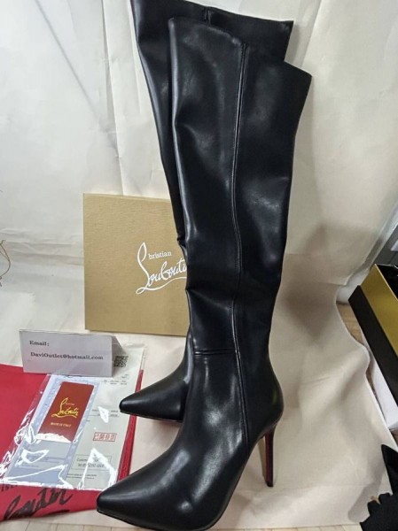 Christian Louboutin Nappa Armurabotta 100 Több, Mint A Térd Csizma 