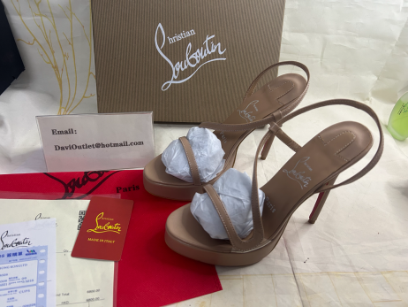 Christian Louboutin Rosalie Alta 150 mm-es Szandál, Gyerek bőr Pír