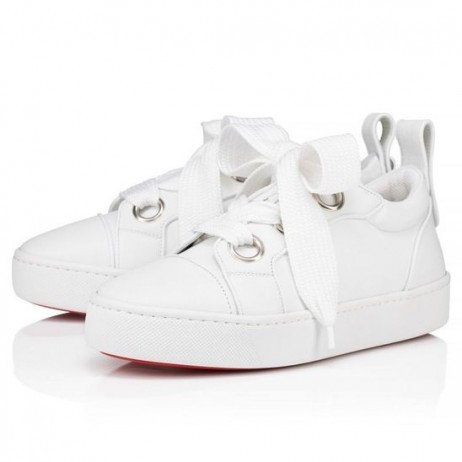Christian Louboutin Játék, Játék, Férfi Cipők Borjú Bőr, Fehér