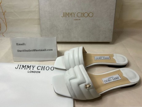 Jimmy Choo Themis Bőr Dia Szandál Fehér Jimmy Choo Cipő