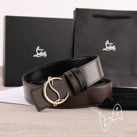 Christian Louboutin Öv 35 mm-es stílusú épületben található teljesen légkondicionált/bk/antic Sötét Barna Bőr