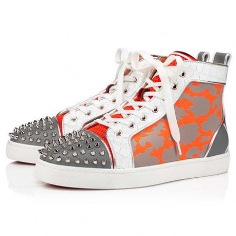 Christian Louboutin Lou Tüskék Narancs Változat Multi Borjú