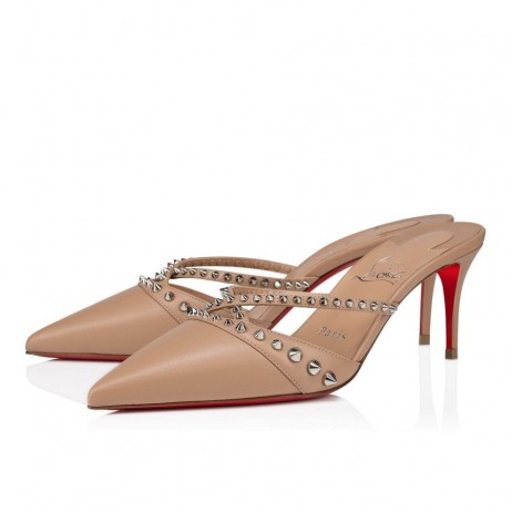 Christian Louboutin Tatoosh Tüskék Öszvér Szivattyú 70 mm Kidskin Bőr Pír