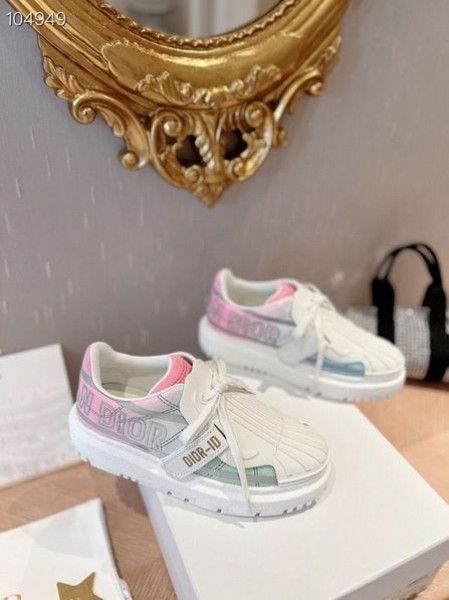 Dior-ID Cipő Rózsaszín Fehér Műszaki Szövet
