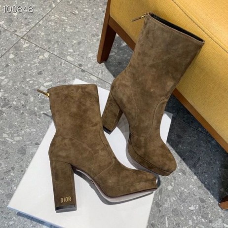 Dior D-Rise Velúr Csizma Carmel 100mm