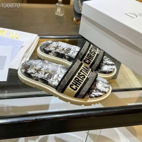 Dior Dway Jardin d'Hiver Pamut Hímzett Szövet Fekete