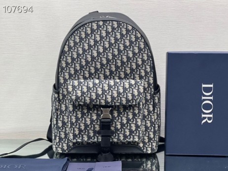 Dior Felfedező Hátizsák Bézs Fekete Dior Ferde Jacquard
