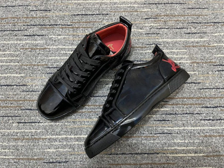 Christian Louboutin Szórakoztató Louis Cipők Bőröv Fekete