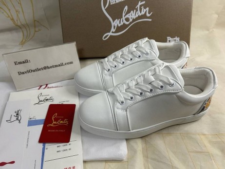 Christian Louboutin Szórakoztató Vieira Cipők Férfi Borjú Bőr Gumi Fehér