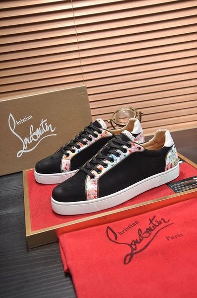 Christian Louboutin Férfi Cipők Alacsony szárú Bőr Kárpitozás Veau Velúr Multicolor