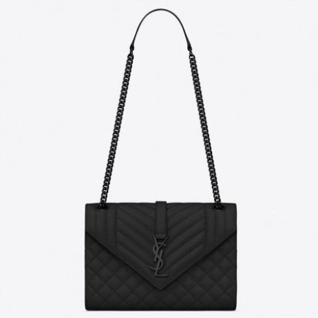 Saint Laurent Közepes Boríték Minden Fekete Táska Saint Laurent Táskák
