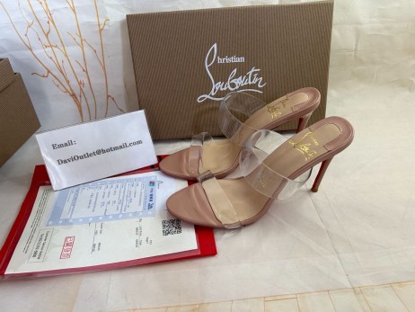 Christian Louboutin Csak Semmi 85 Mm-es Szandál lakkbőr, Valamint Tpu Pír CL Cipő