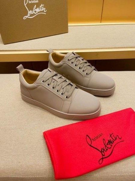 Christian Louboutin Louis Junior Alacsony szárú Sportcipő, Bőr Saharienne
