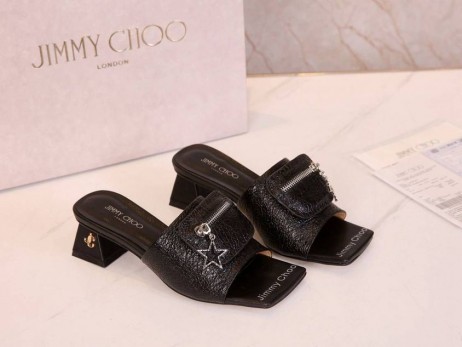Jimmy Choo 45mm Diák Borjú Bőr Cipzár Táska, Fekete