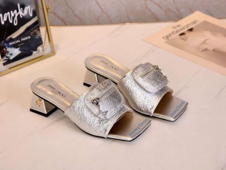 Jimmy Choo 45mm Diák Borjú Bőr Cipzár Táska Ezüst