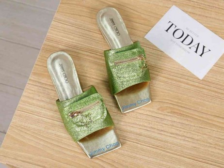 Jimmy Choo Diák Borjú Bőr Cipzár Táska Zöld