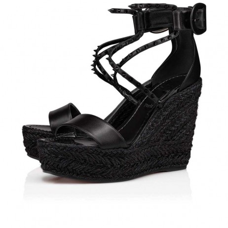 Christian Louboutin Chocazeppa Tüskék Szandál 120mm Borjú Bőr Fekete