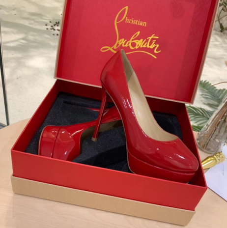 Christian Louboutin Dirditta 130mm Szivattyúk Szabadalmi Bőr, Piros